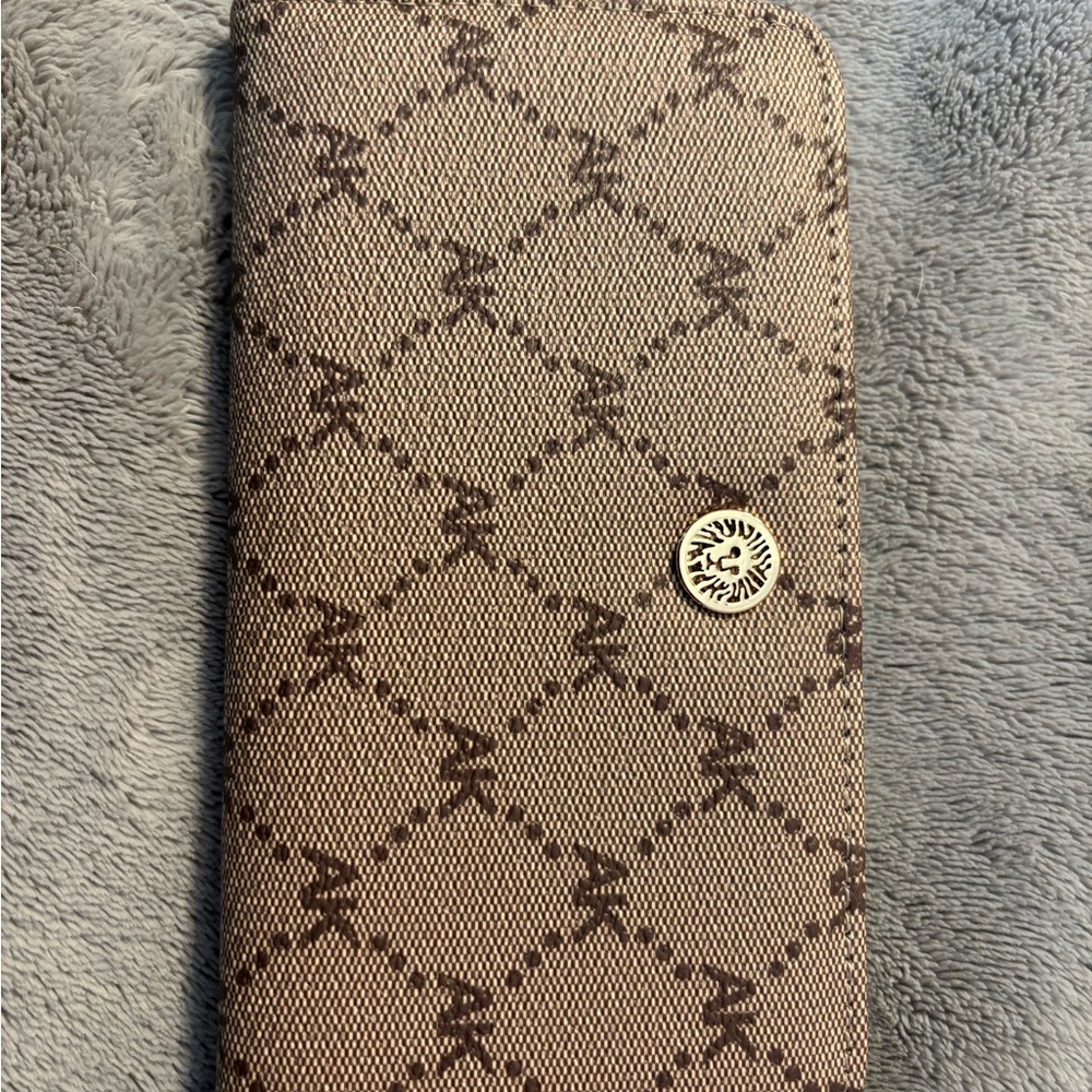 Anne Klein Brown Quilted Phone Case